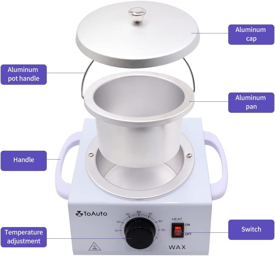 Professional Wax Warmer Kit with 300g Wax Beans, Wax Melting Heater Home Hair Removal Wax Pot