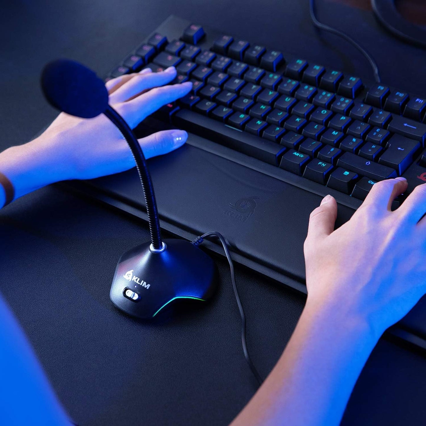 Rhapsody + Gaming RGB Desktop USB Microphone: Offers Best Sound Quality for Voice Recording, Speech Recognition, Streaming, YouTube, Podcasts, and More. Compatible with Windows, Mac, and PS4. This is the New Version with RGB Lighting.