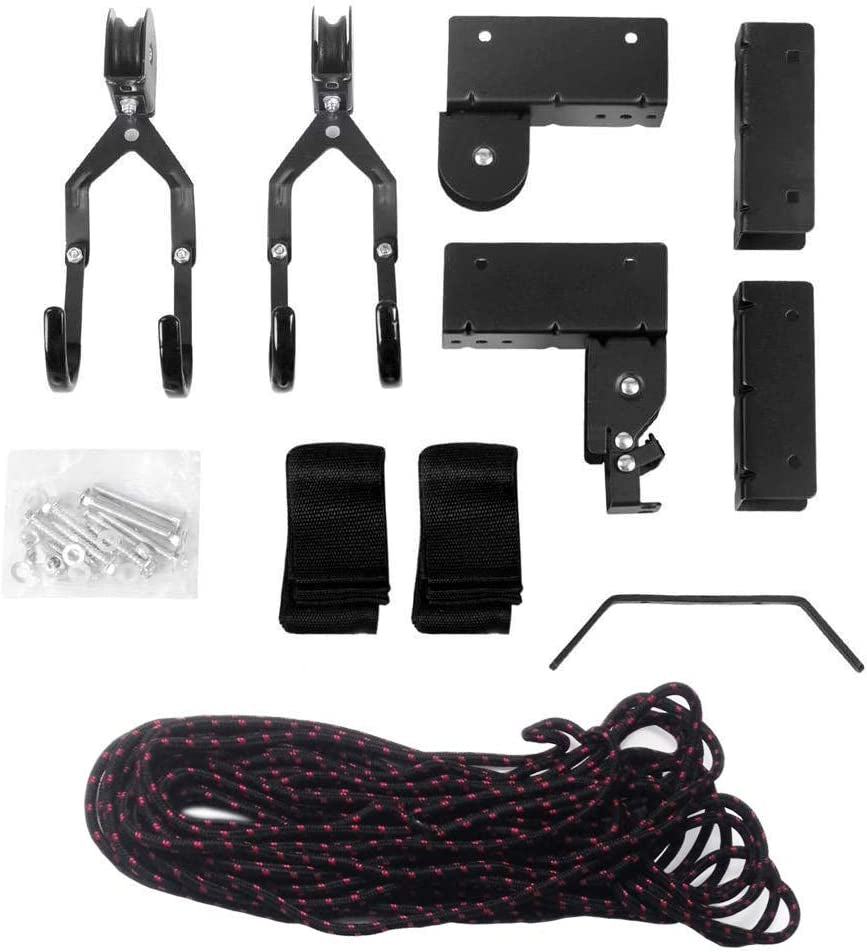 Ceiling Hoist for Bicycles, Kayaks, and Canoes - Ideal Storage Solution for Your Garage
