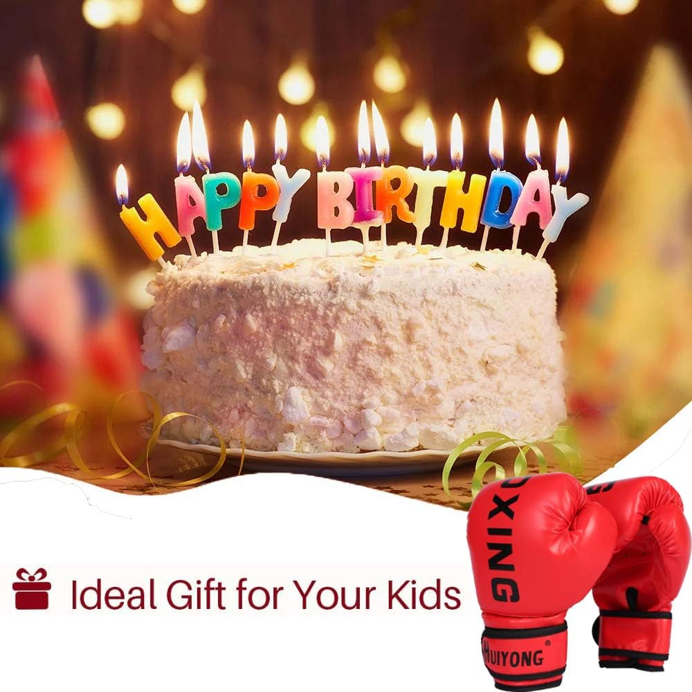 Children's Boxing Gloves, Punch Mitts MMA Gloves PU Cartoon Sparring Dajn Training Gloves, 4oz 6oz, Suitable for Ages 3-15 Years