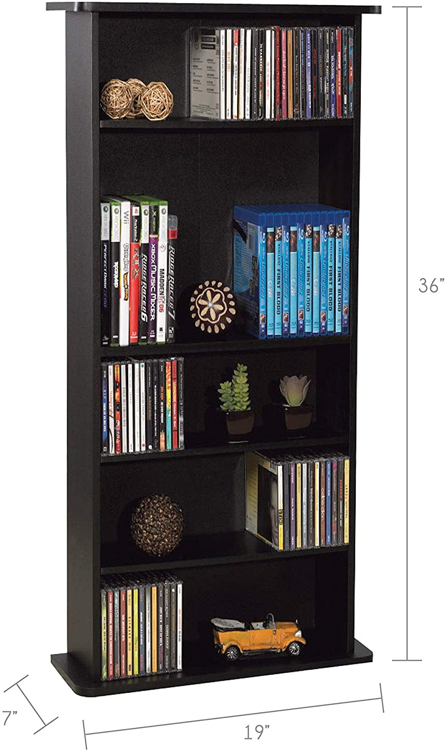 DrawBridge 240 Media Cabinet 36" (H) x 19" (W) x 7" (D)
