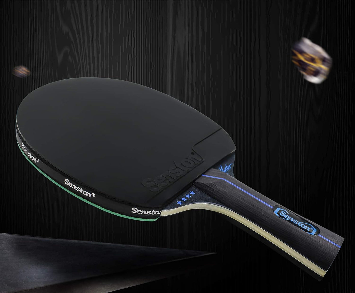 Table Tennis Paddle Set - 2 Professional Ping Pong Paddles with Carry Case - Ideal for Indoor and Outdoor Play