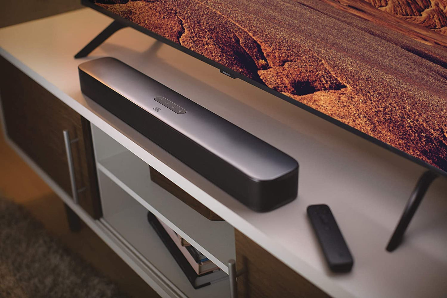 Compact Black All-In-One 80-Watt Soundbar - Bar 2.0