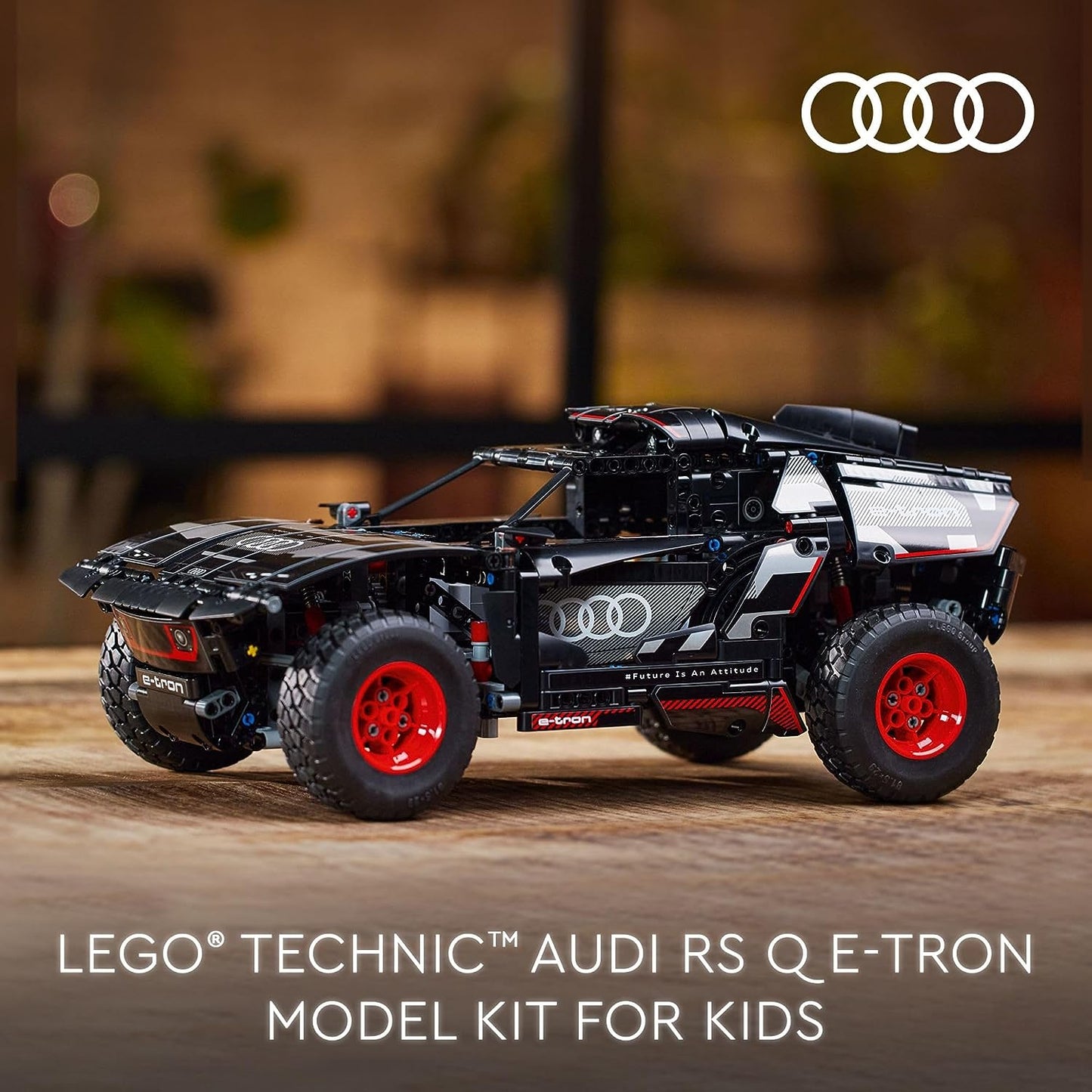 Technic Audi RS Q e-tron 42160 Advanced Building Kit for Children Ages 10 and Above - Remote Controlled Car Toy with App-Controlled Steering - Ideal Gift for Young Engineering Enthusiasts
