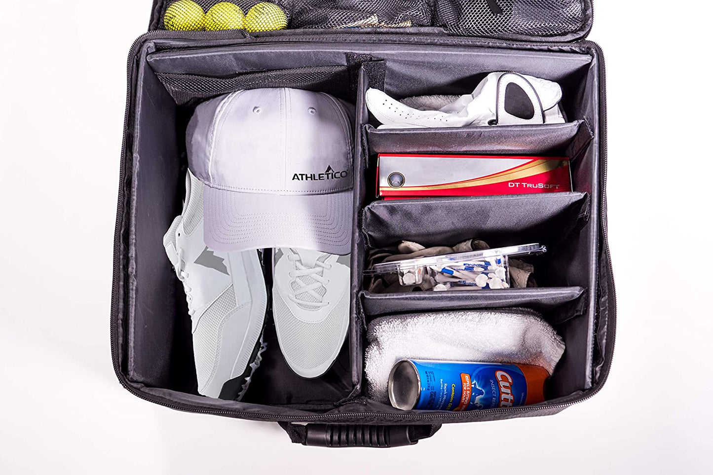 Golf Trunk Organizer - Premium Car Storage Solution for Golf Accessories - Conveniently Collapsible