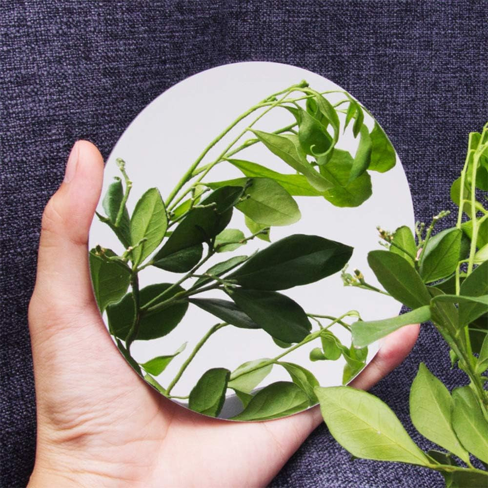 32 PCS Round Acrylic Mirror Wall Decor Stickers - Self-Adhesive Circle Decals for DIY Home Decor. Ideal for Living Rooms, Bedrooms, and Farmhouse Style Decorations.