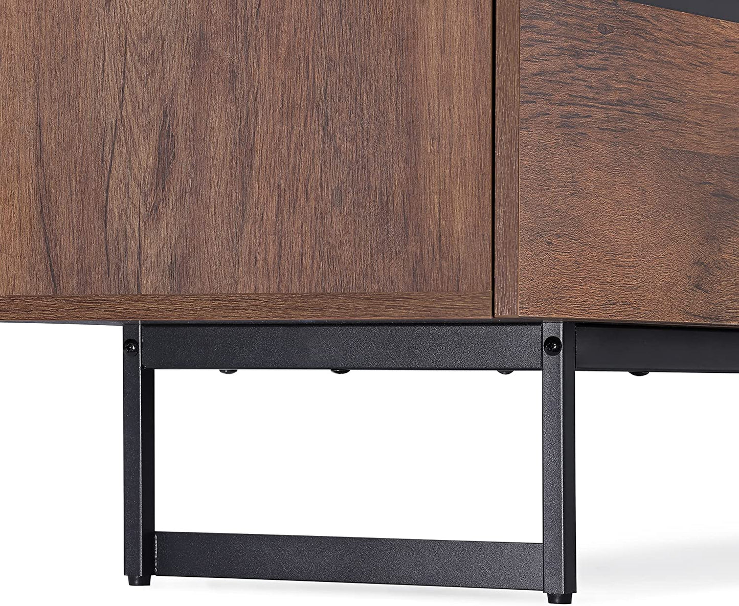 Modern Entertainment TV Stand for up to 50 inch TV with Storage Cabinets Media Console for Living Room, 42" - Brown