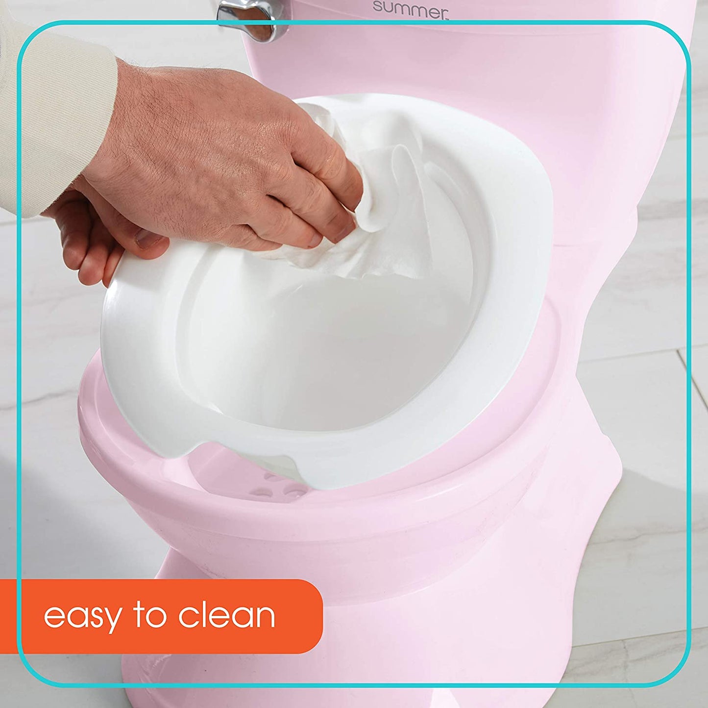 Infant Potty with Transition Ring & Storage - Pink