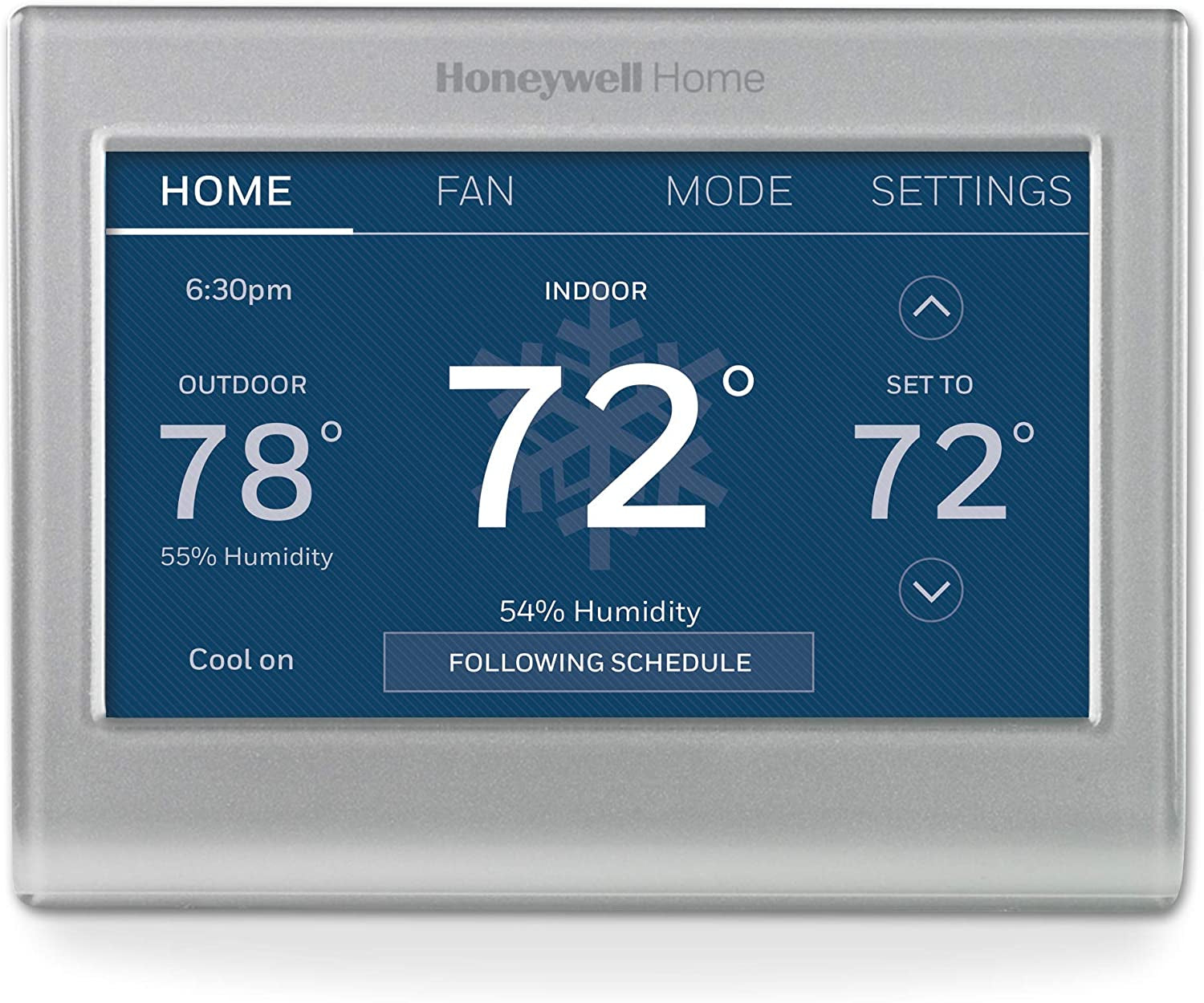 Wi-Fi Smart Color Thermostat for Home  RTH9585WF 1004, 7 Day Programmable, Touch Screen, Energy Star, Alexa Compatible, C-Wire Required