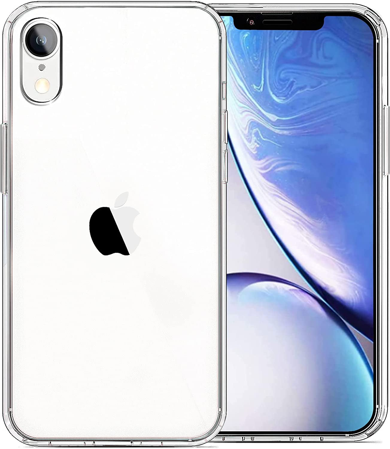 iPhone XR Case, Clear Soft Shockproof Protective Slim Thin Bumper Cover, Clear - 6.1 inch.