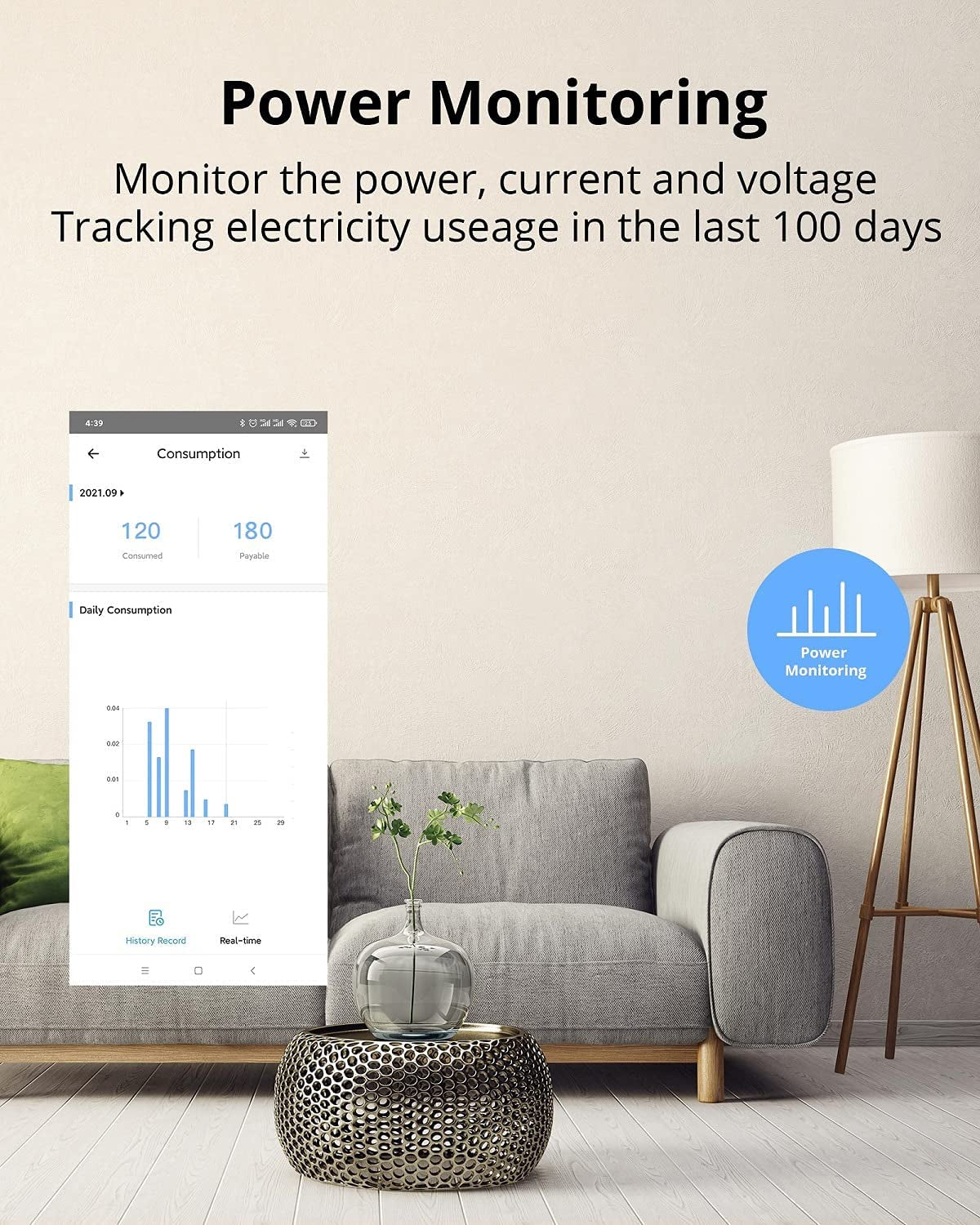 ETL Certified 15A Wifi Smart Plug: Energy Monitoring, Timer Switch, Works with Alexa & Google Assistant. IFTTT Support, No Hub Required. (2 Pack)