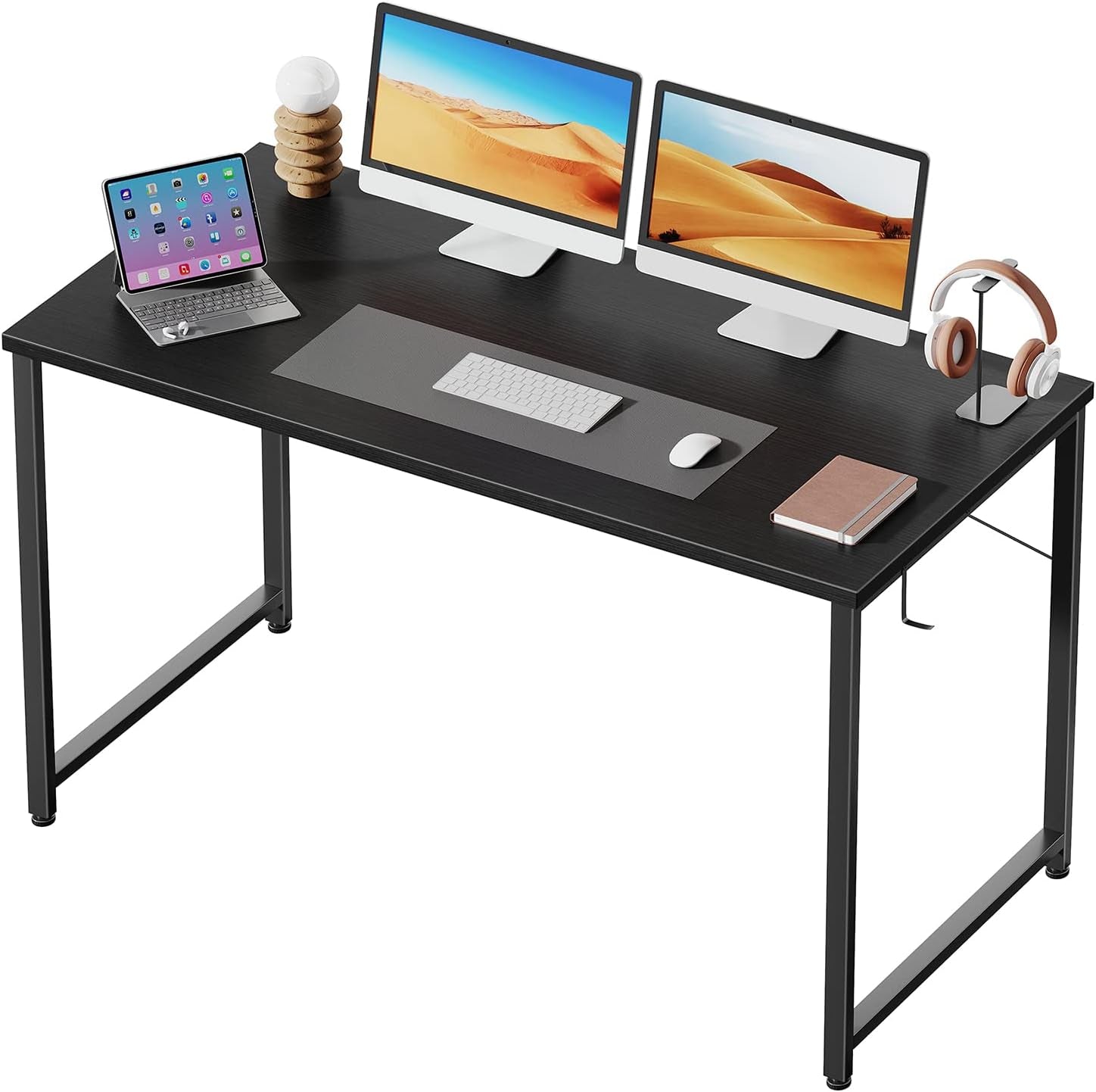 47 Inch Computer Desk: A Durable and Modern X-Shaped Gaming Desk with Sturdy Metal Frame, Ideal for Home Office and Writing