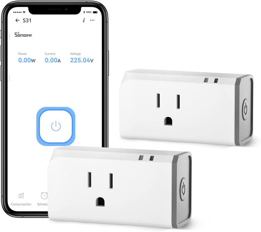 ETL Certified 15A Wifi Smart Plug: Energy Monitoring, Timer Switch, Works with Alexa & Google Assistant. IFTTT Support, No Hub Required. (2 Pack)