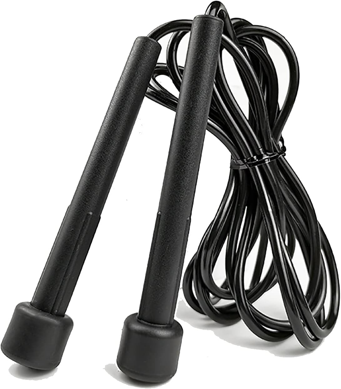Speed Jump Rope for Men, Women, and Kids - Tangle-Free Fast Skipping Rope with Adjustable Length, Solid PVC Material for Speed Jumping. Ideal for Fitness, Crossfit, Exercise, Workouts, Boxing, MMA, and Gym Training.