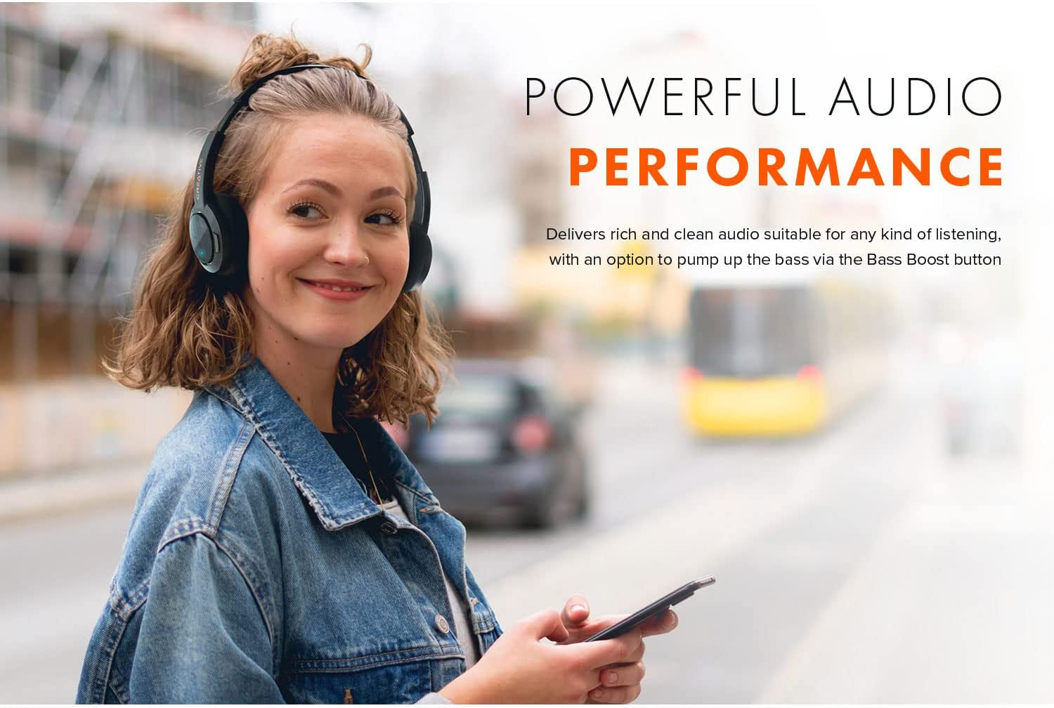 Lightweight On-Ear Bluetooth 5.0 Wireless Headphones - Sound Blaster JAM V2 with USB-C, AptX Low Latency, AptX HD, Multipoint Connectivity, Voice Detection, Noise Reduction, and 22-Hour Battery Life