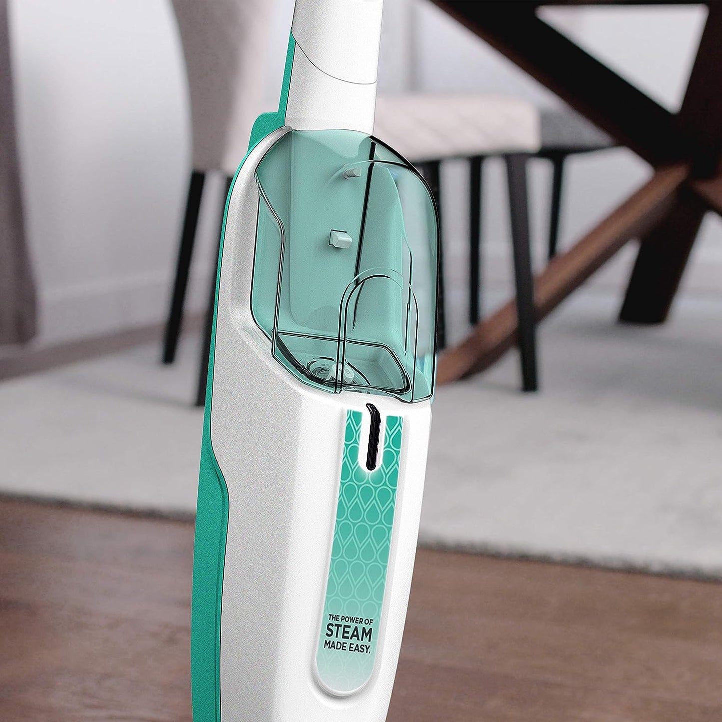 S1000C Steam Mop, White/Seafoam Blue - Canadian Version, 12.68 fl oz Water Tank