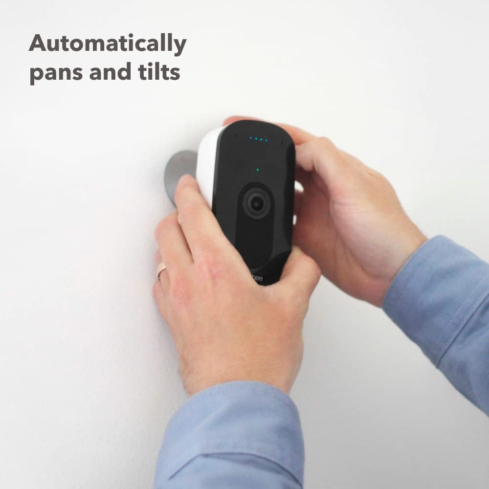 Indoor Wifi Security Camera - Smart Home Security System, 1080P HD, 180 Degree FOV, Night Vision, 2-Way Audio, Apple HomeKit and Alexa Compatible