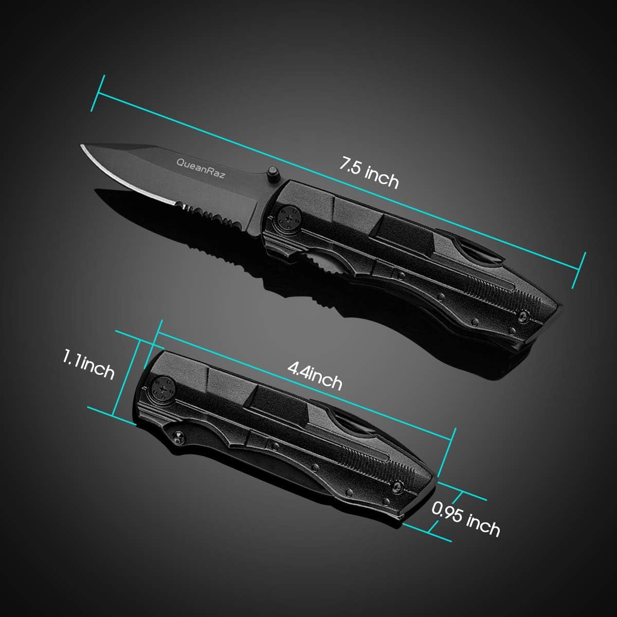 Folding Hunting Knife Multitool Pliers - Tactical Pocket Knife Gift for Men and Dads, Equipped with Saw, Bottle Opener, Screwdriver, Ideal for Camping, Outdoor Survival, Hiking, Household DIY, and Various Tools for Men.