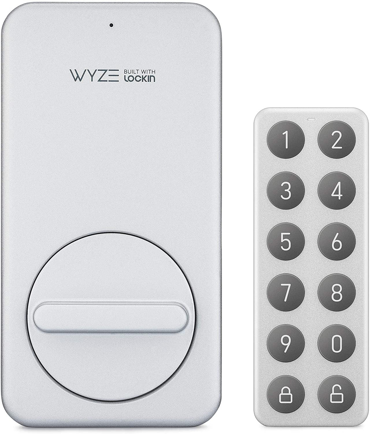 Wireless Bluetooth Keypad for Lock - Create, Share, and Use Unique Codes to Unlock Your Lock | Lock Sold Separately, Silver