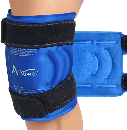 Reusable Gel Ice Pack for Knee Injuries - Instant Cold Therapy for Pain Relief, Swelling, Bruises, Arthritis, and Surgery Recovery