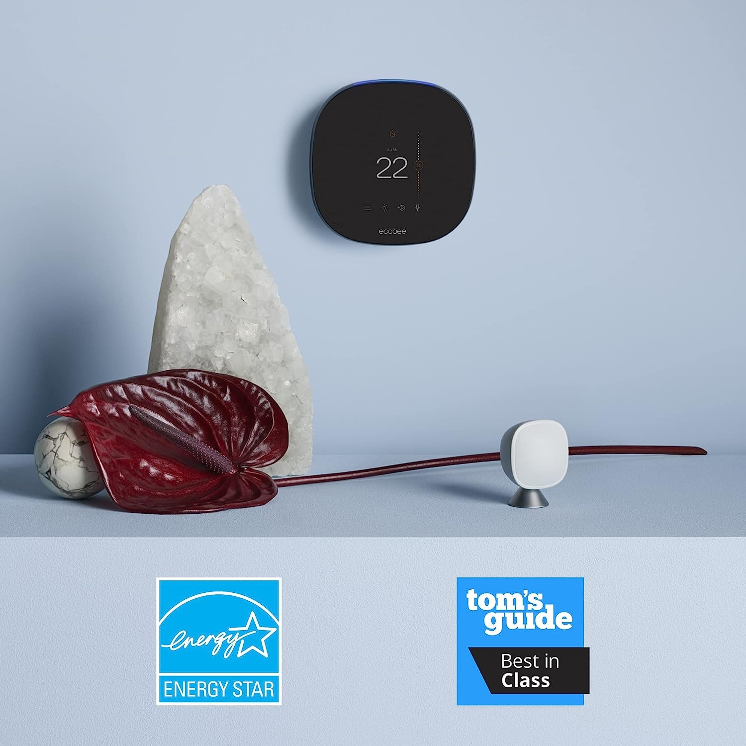 Voice-Controlled Smart Thermostat: Programmable WiFi Thermostat, Compatible with Siri, Alexa, and Google Assistant, Ideal for Smart Homes