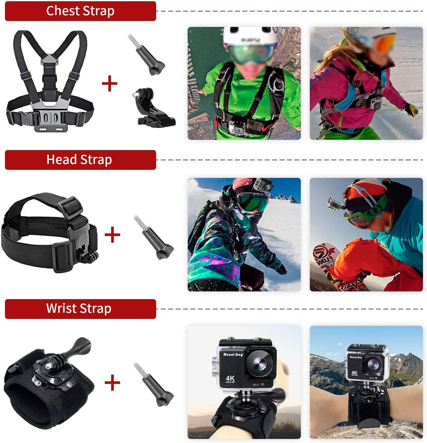 65-in-1 Action Camera Accessories Kit for GoPro Hero and Compatible Brands - Essential Bundle Set for Enhanced Filming Experience
