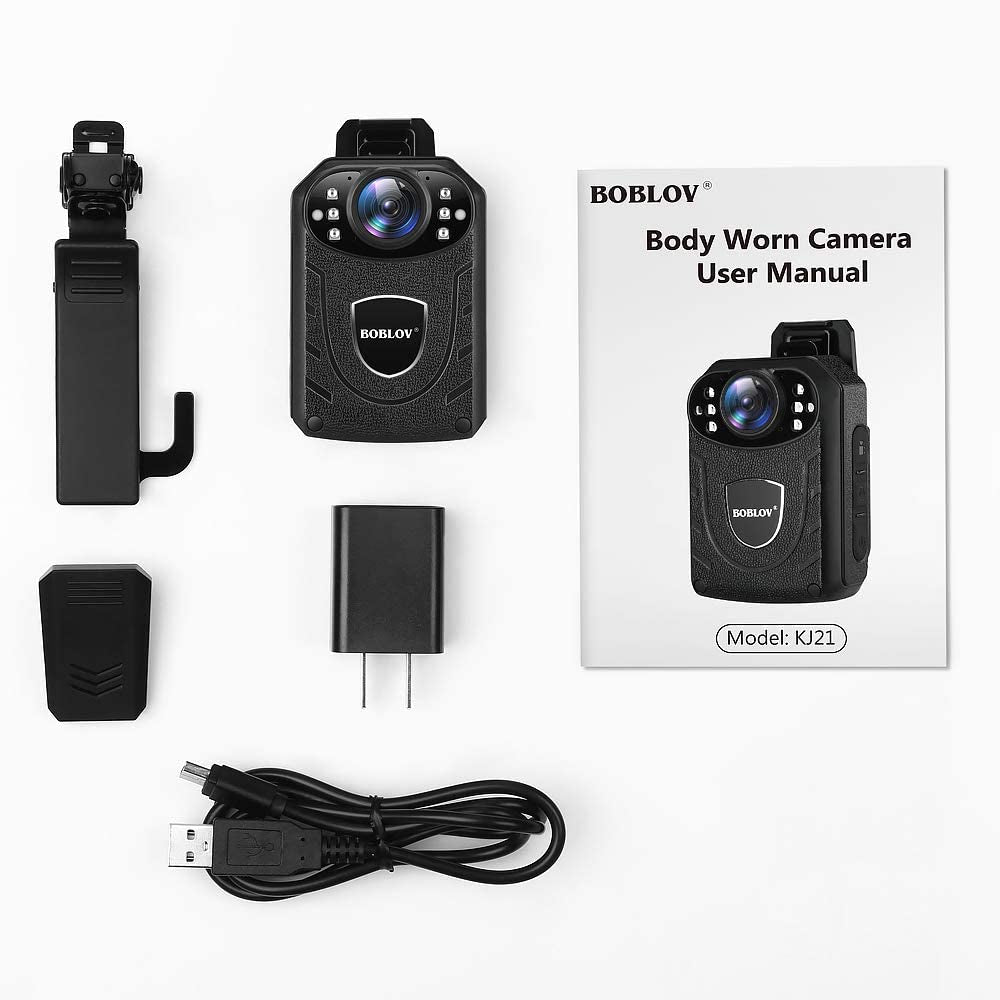 1296P Body  Camera Support 8-10 Hours Recording - Auto Night Vision - Memory Expand Max 128G Lightweight and Portable Easy to Operate 