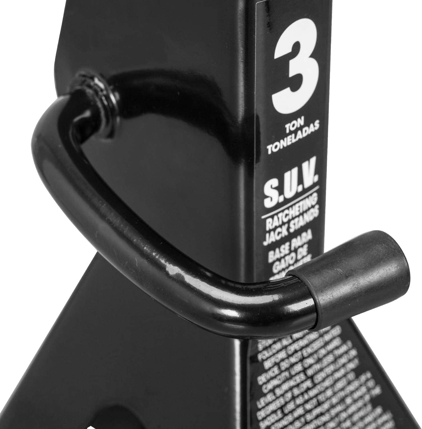 Torin Steel Jack Stands for SUVs and Extended Height Trucks -  3-Ton (6,000 lb) Capacity - Black. Sold as a Pair.