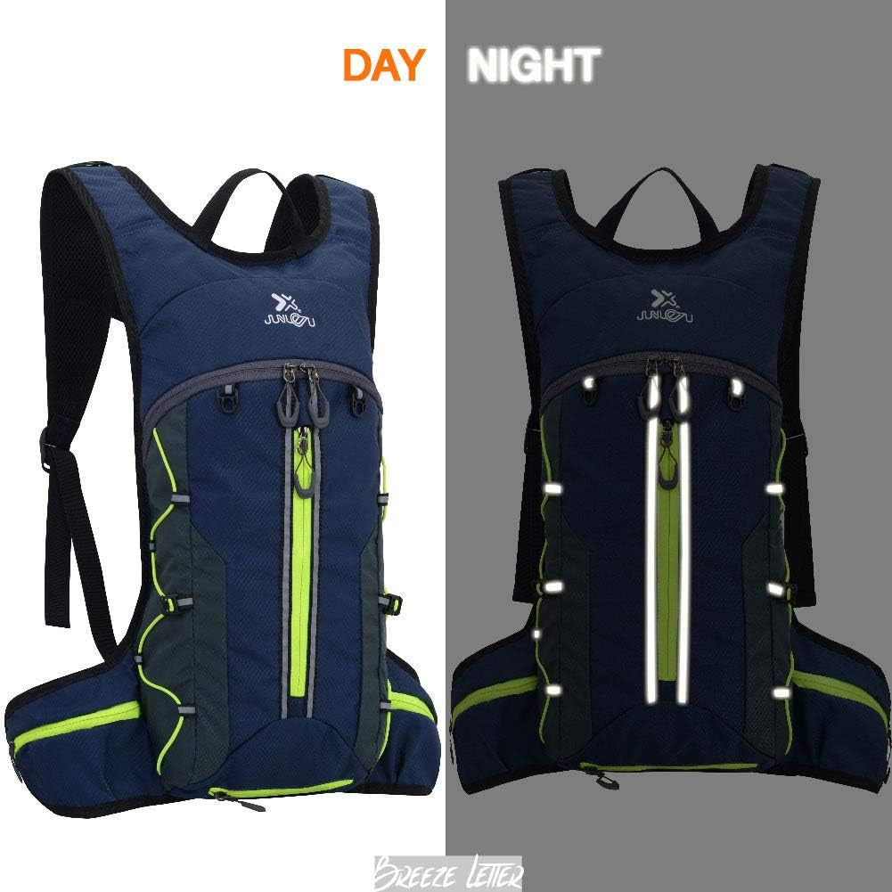Ultralight Hydration Pack Backpack with 2L BPA Free Water Bag - Includes Self-Storage Bag, Helmet Net, and Adjustable Waist & Shoulder Strap - Ideal for Running, Hiking, Cycling, and Cross Country