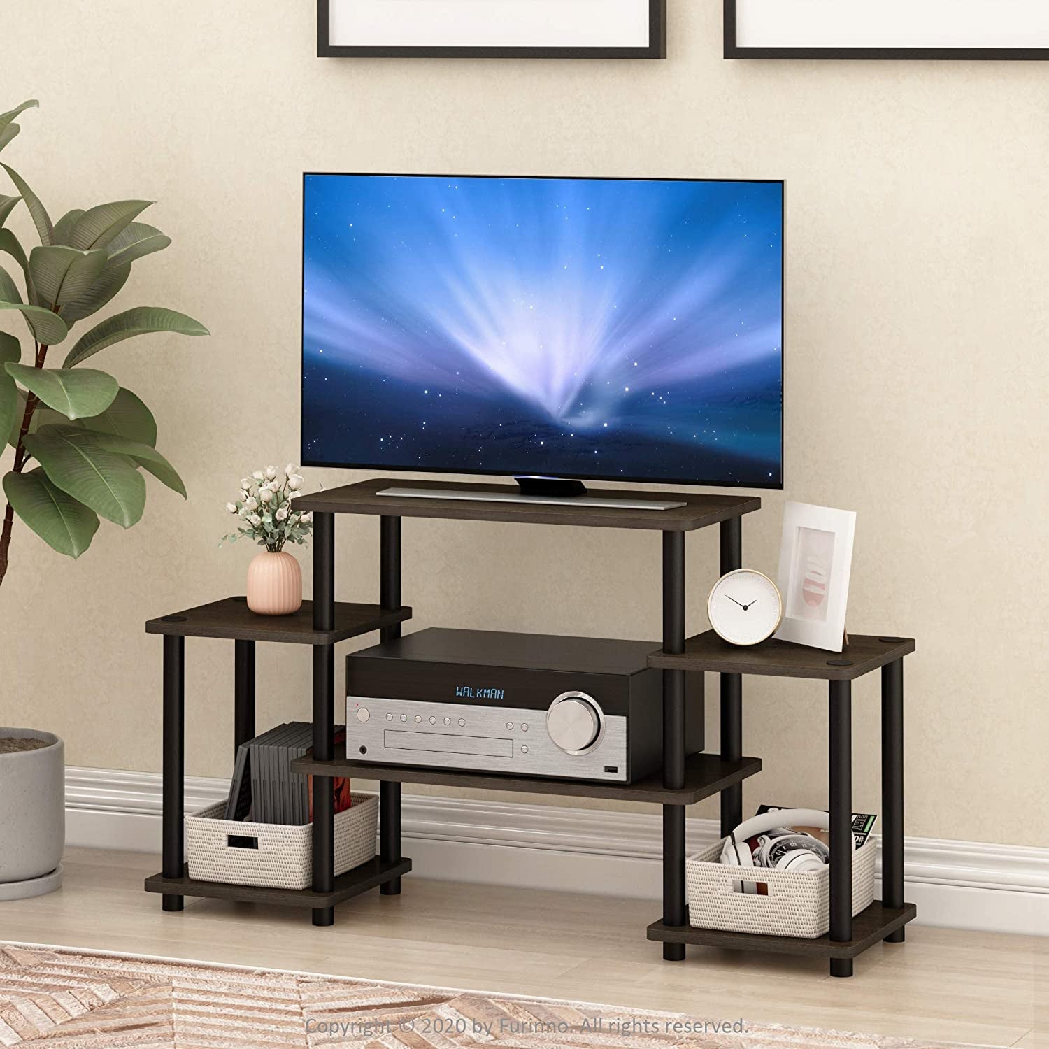 Entertainment TV Stand Multi Level (no Tools Required)