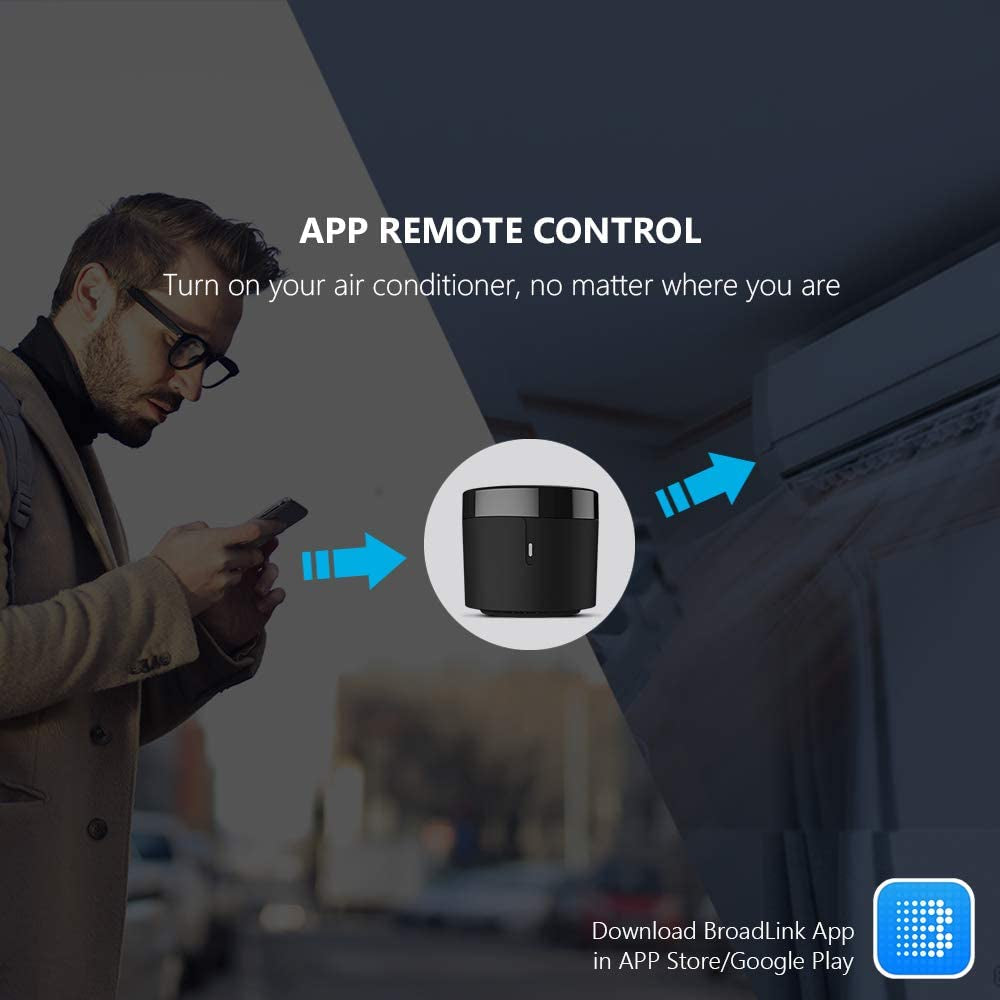 RM4 Mini Wi-Fi Infrared Blaster for TV, Air Conditioner, STB, and Audio - IR Universal Remote Control Compatible with Alexa, Google Home, and IFTTT