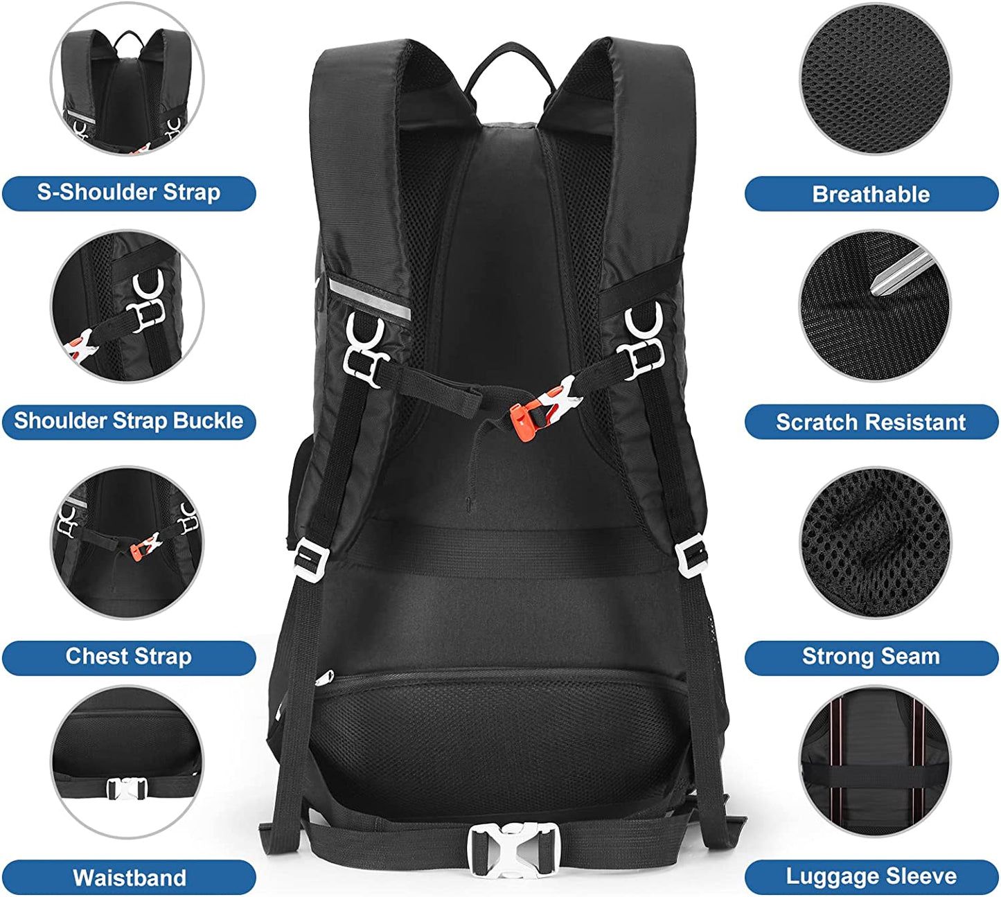 45L Hiking Backpack Daypack Camping Backpack
