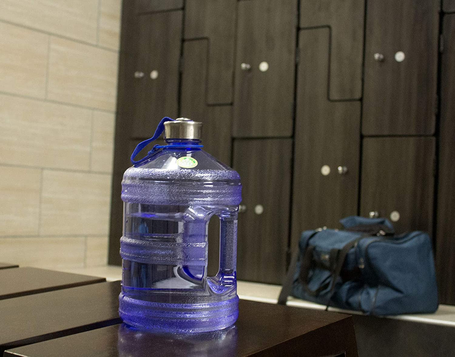 Enviro BpA Free 1 Gallon Round Water Bottle- Blue