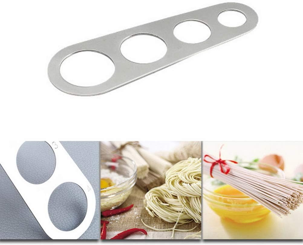 Stainless Steel Spaghetti Portion Measuring Tool - Precise Pasta Noodle Measurement Device