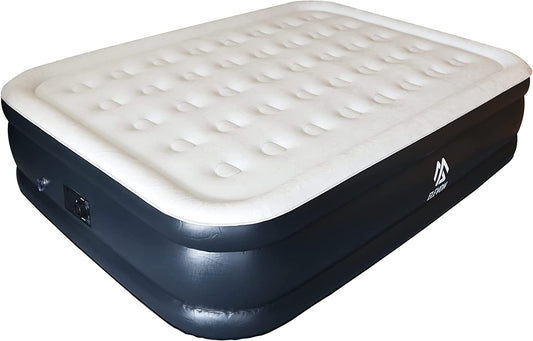 Air Mattress with Built-in Pump - Premium Double High Inflatable Bed for Home, Travel, and Camping