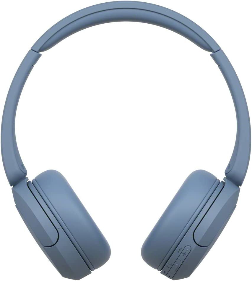 Blue WH-CH520 Wireless Bluetooth On-Ear Headphones with Microphones