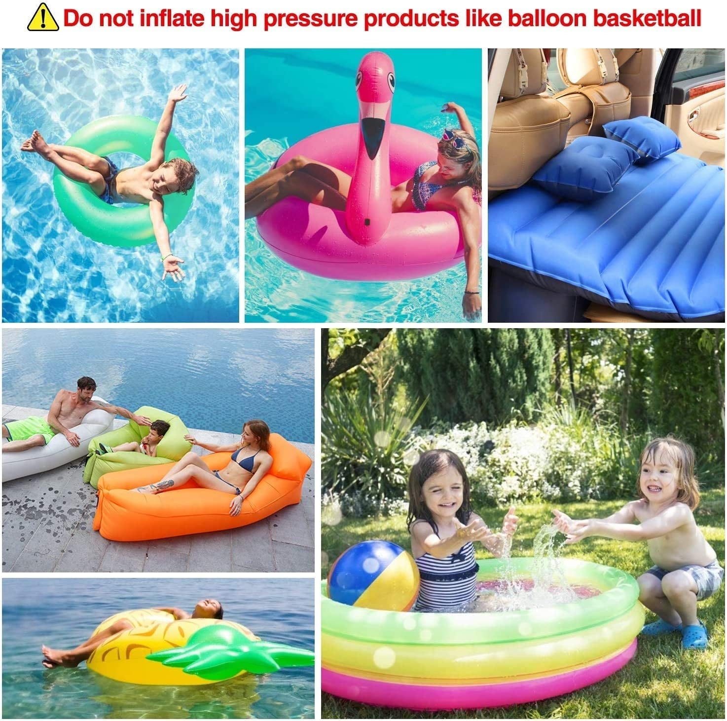 Wireless Rechargeable Electric Air Pump: Quick-Fill Inflator for Pool Inflatables, Air Mattresses, Exercise Balls, Air Boats, and Yoga Balls - Ideal for Inflating and Deflating.