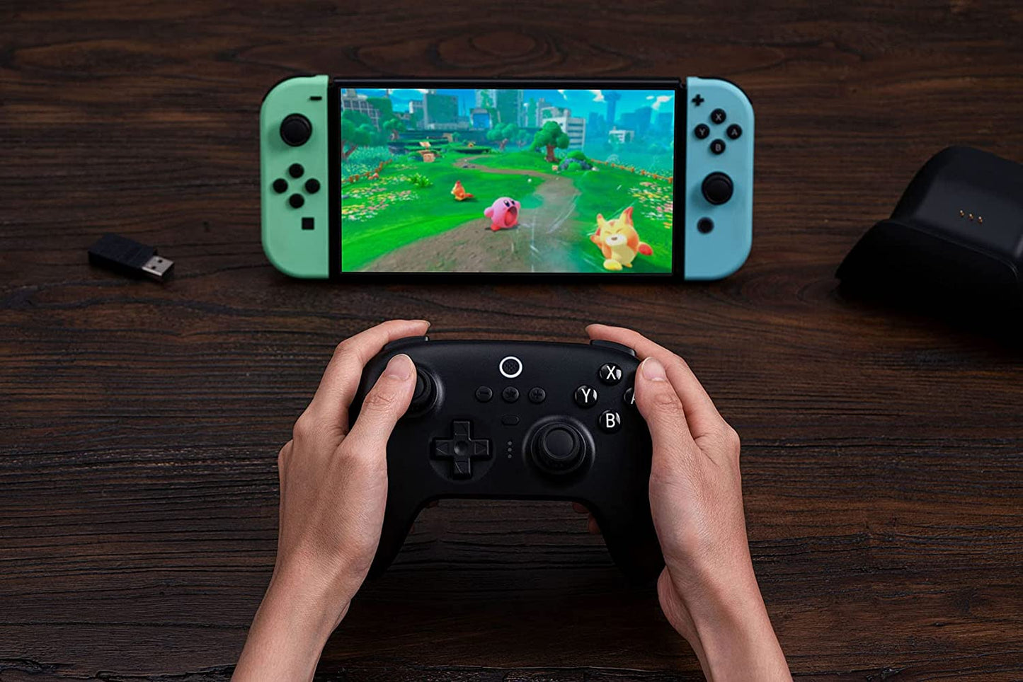 Wireless Pro Controller Ultimate Bluetooth Controller with Charging Dock, designed for Switch, Windows, and Steam Deck