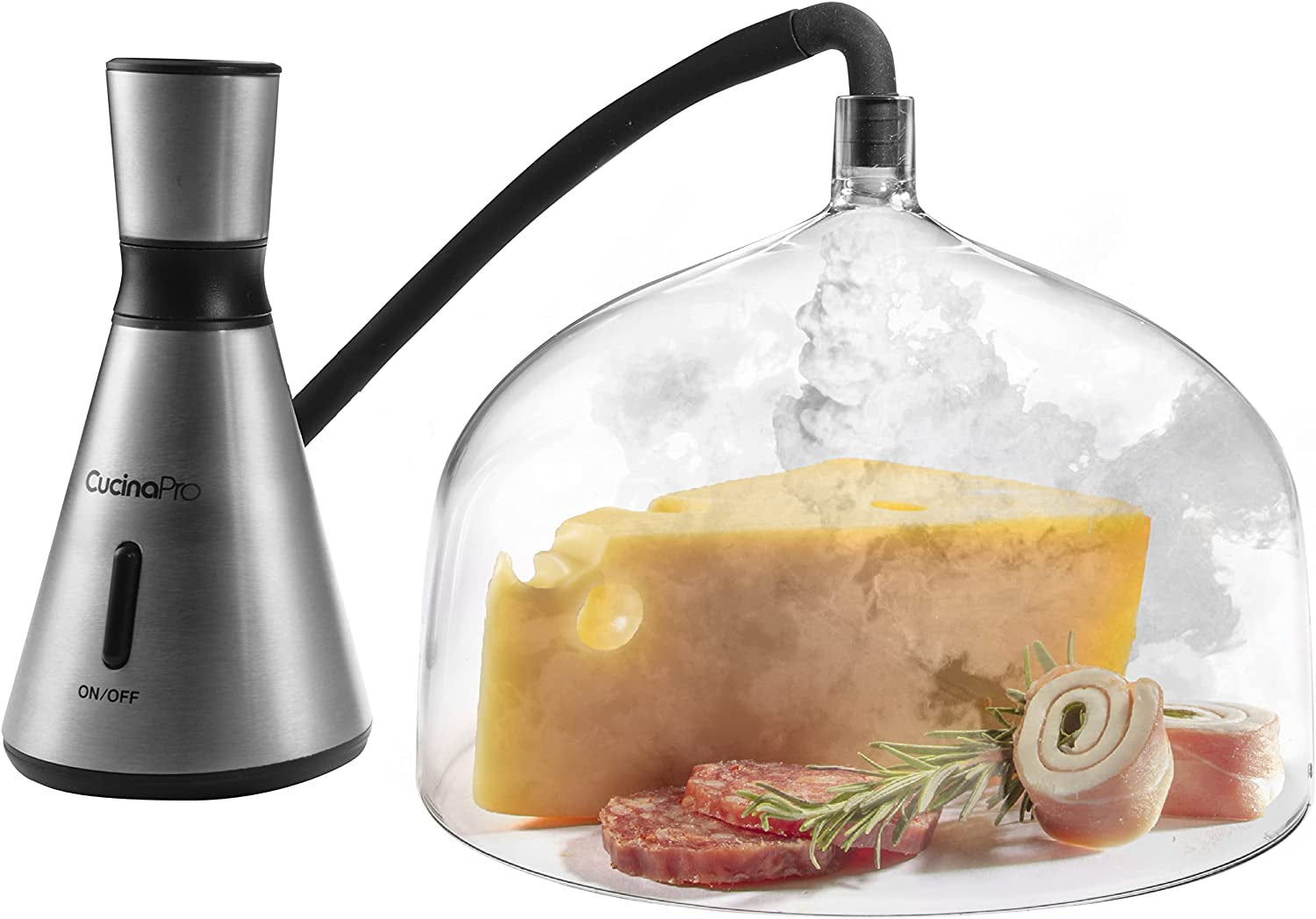 XL Dome Smoking Gun - Portable Hot and Cold Smoker Infuser Kit for Indoor and Outdoor Use - Fast and Efficient Smoking of Meats, Cheese, and Cocktails - Enhanced Capacity for Greater Smoking Experience - Ideal Holiday Electric Gift