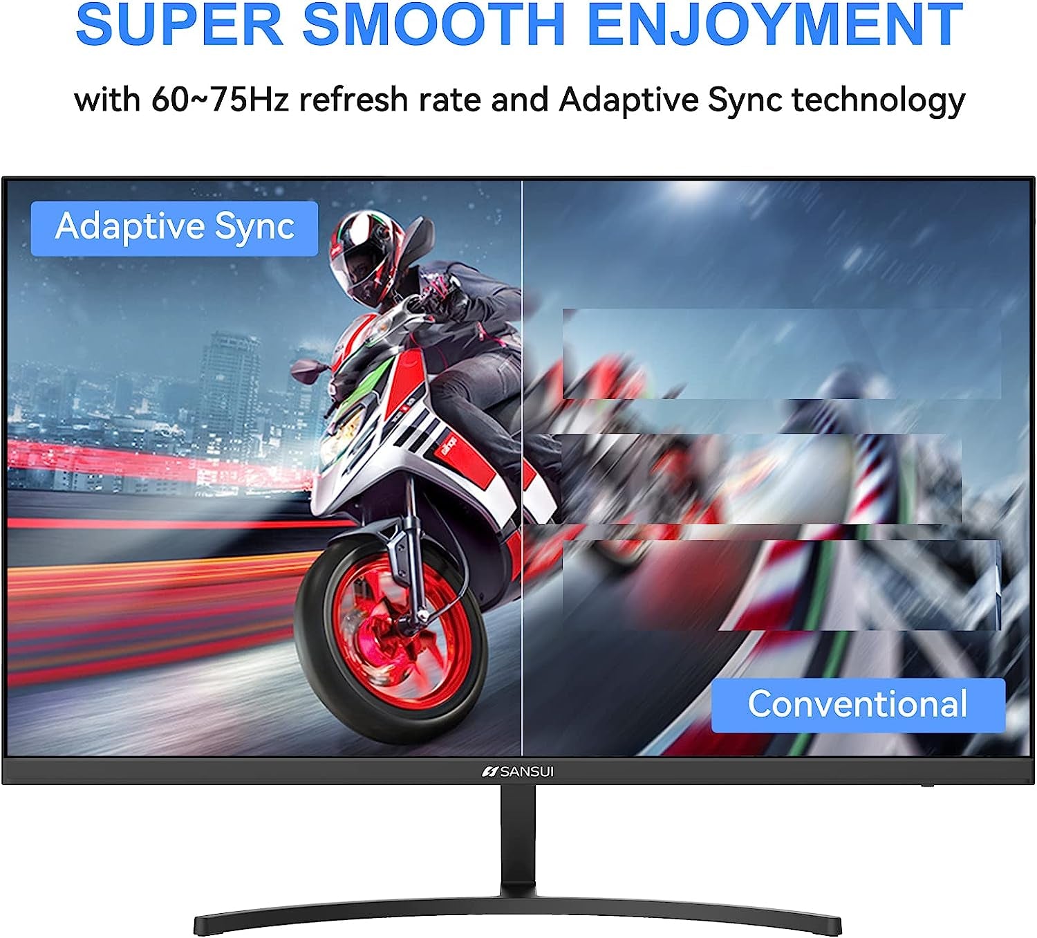 27" Full HD Monitor with USB Type-C, Built-in Speakers, 75Hz Refresh Rate, HDMI, VGA, Tilt Adjustment, Eye Comfort