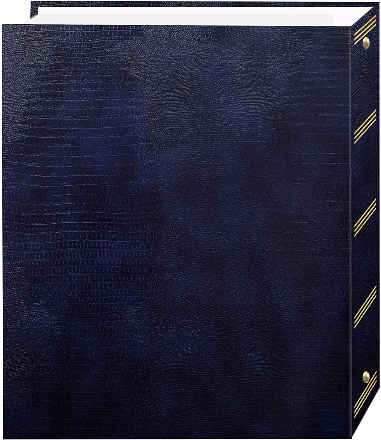 Magnetic Self-Stick 3-Ring Photo Album 100 Pages (50 Sheets) - Navy Blue