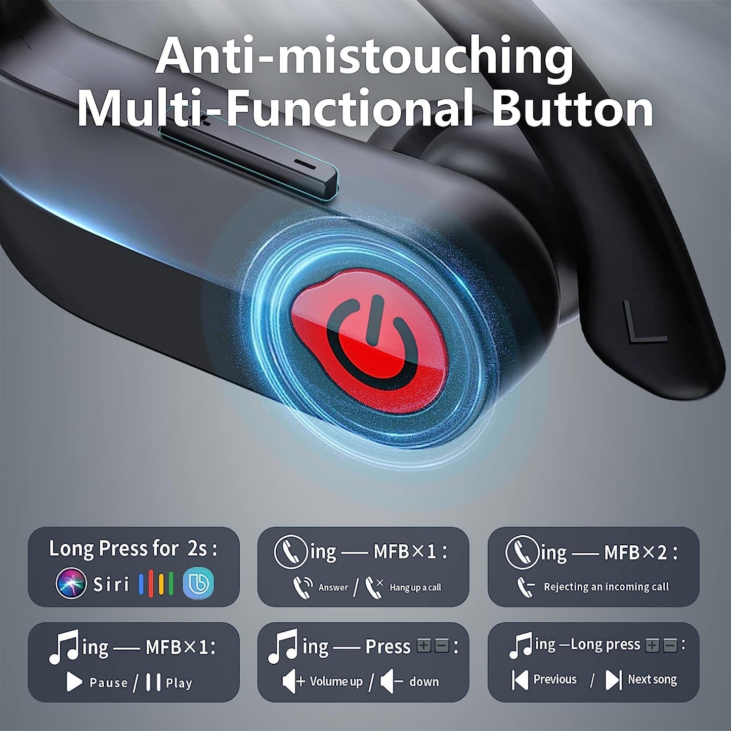 Bluetooth 5.3 Wireless Earbuds - Sport Earbuds with 120-Hour Playtime, Hi-Fi Stereo, ENC Noise Cancelling, Microphone, and Wireless Bluetooth Technology