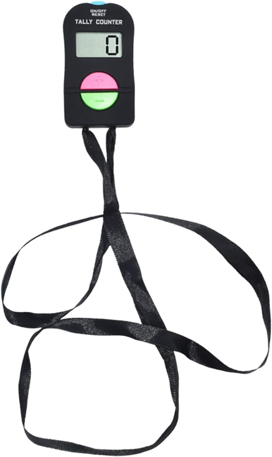 Electronic Digital Hand Tally Counter - Manual Clicker for Tracking People Flow in Golf and Sports