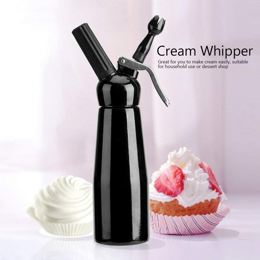 Professional Whipped Cream Dispenser: Whipping Siphon Whip Foam Maker for Delicious Homemade Whipped Creams, Sauces, Desserts, and Infused Liquors, with a 500mL capacity.