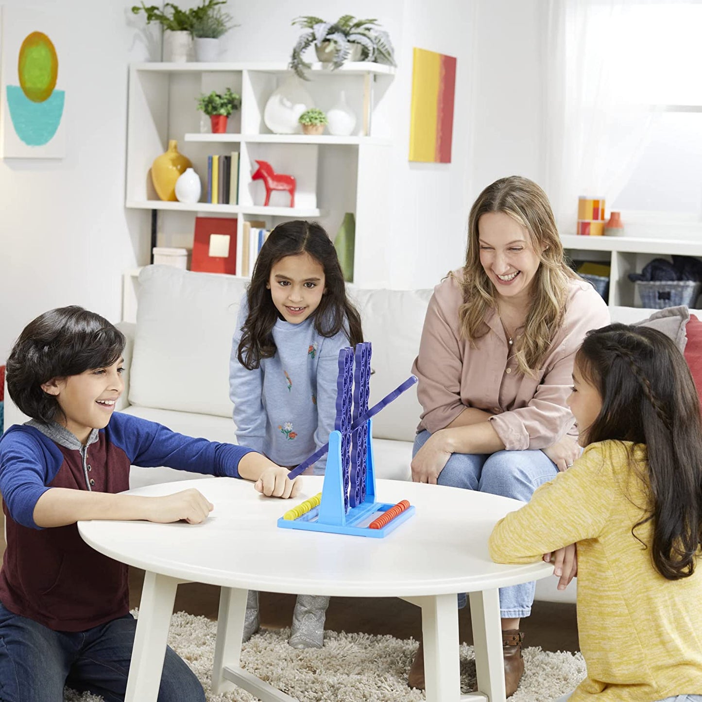 Connect 4 Spin Game, Spinning Connect 4 Grid, 2 Player Board Games for Family and Kids, Strategy Board Games, Ages 8 and Up (English & French)