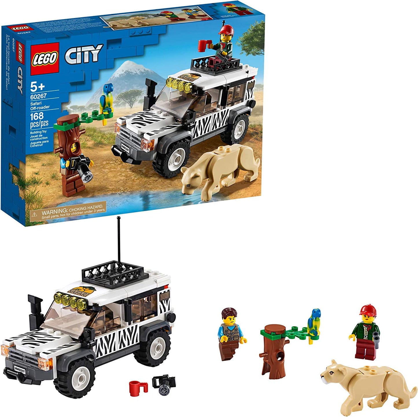 City Safari Off-Roader 60267 - Off-Road Adventure Toy for Kids - New in 2020 - Includes 168 Pieces