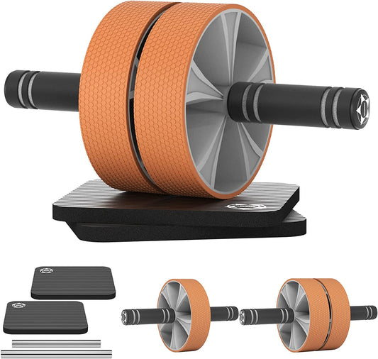 Ab Roller Wheel Set for Core Strength and Muscle Training, with Muscle Roller Stick for Pain Relief and Recovery, Ideal for Home Gym Workouts