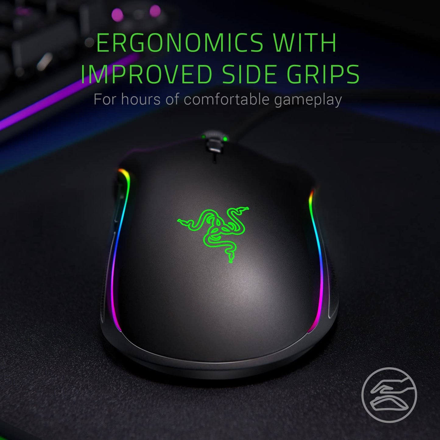 High-Performance Wired Gaming Mouse: 16,000 DPI Optical Sensor - Chroma RGB Lighting - 9 Programmable Buttons - Mechanical Switches