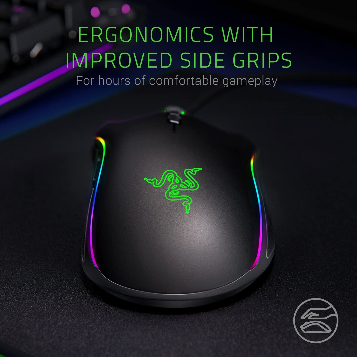 High-Performance Wired Gaming Mouse: 16,000 DPI Optical Sensor - Chroma RGB Lighting - 9 Programmable Buttons - Mechanical Switches