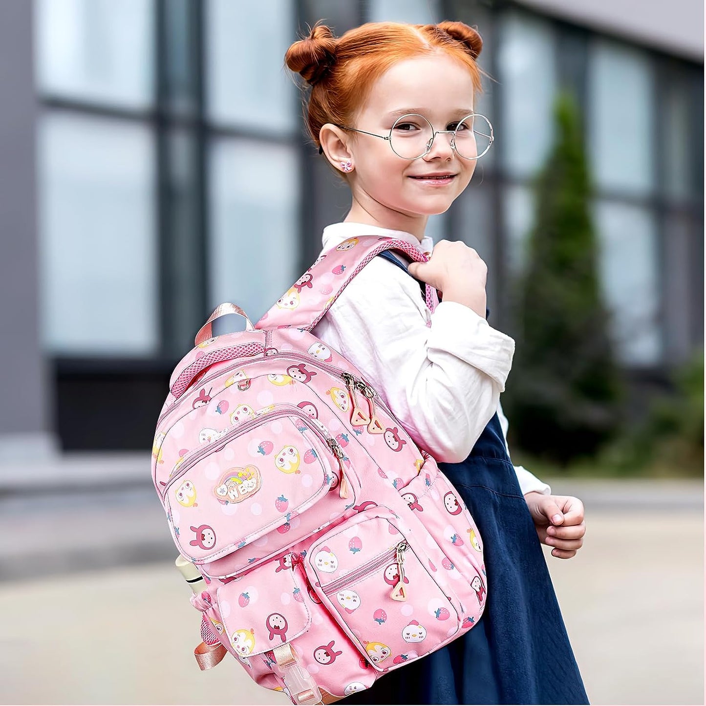 Complete 3-in-1 Back to School Backpack Set for Girls - Adorable Backpack, Including Lunch Bag and Pencil Case, Perfect Gift for Teen Girls